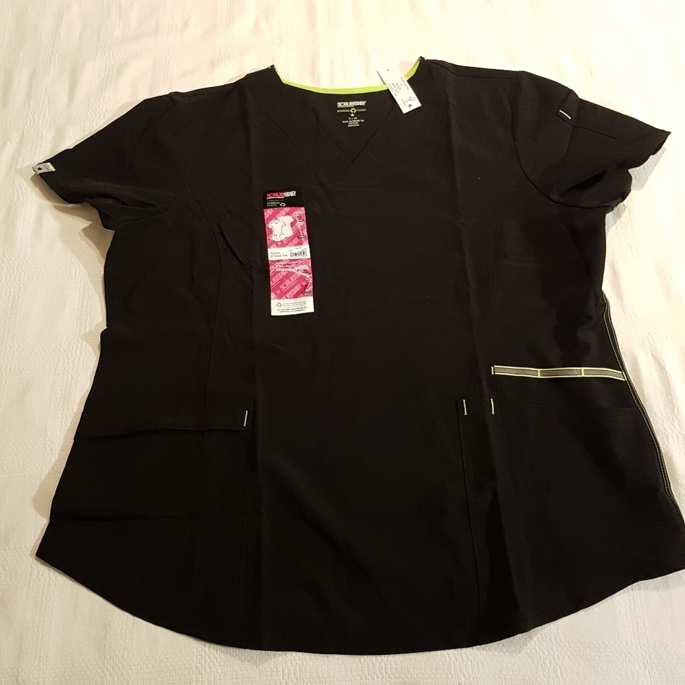 Scrubstar women's size XS or S, black Ethical Fabric, pick size